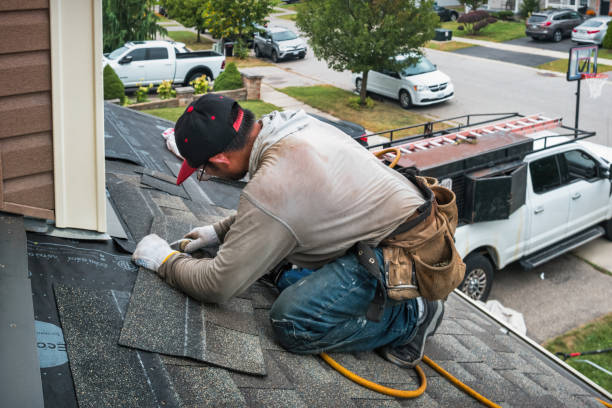 Professional Roof Inspection technician working in Peabody, MA